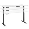 Move 60 Series by Bush Business Furniture 72W x 30D Height Adjustable Standing Desk - M6S7230WHBK