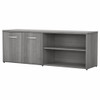 Bush Furniture Low Wall Storage Cabinet Platinum Gray - SCS160PG