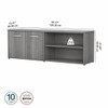 Bush Furniture Low Wall Storage Cabinet Platinum Gray - SCS160PG