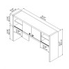 Bush Business Furniture Echo by Kathy Ireland 60W Credenza/Desk with Hutch White/Modern Gray - ECH030WHMG
