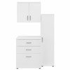 Bush Business Furniture Echo by Kathy Ireland Modular 44W Closet Storage Cabinet System w Wall Mount Cabinets White - CLS005WH