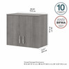 Bush Business Furniture Echo by Kathy Ireland 28W Wall Cabinet Platinum Gray - CLS428PG-Z