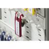 Durable Locking Key Cabinet, 72-Key, Brushed Aluminum, 11 3/4 x 4 5/8 x 15 3/4 - DBL195523