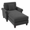 Bush Furniture Chaise Lounge with Arms Charcoal Gray - CVM41BCGH-03K