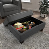 Bush Furniture Storage Ottoman - SNO34S