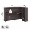 Bush Furniture 72W Corner Cabinet with Shelves - SCD572-Z2