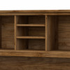 Bush Furniture 72W Single Pedestal Desk w Hutch and Lateral File - SET019FW