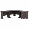 Bush Furniture 83W Large Corner Desk with 3 Drawer Mobile File Cabinet - STA003SGSU