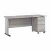 Bush Furniture 72W Computer Desk with 3 Drawer Mobile File Cabinet Platinum Gray - STA004PGSU