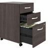 Bush Furniture 72W Computer Desk with 3 Drawer Mobile File Cabinet Storm Gray - STA004SGSU