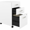 Bush Furniture 36W Small Computer Desk with 3 Drawer Mobile File Cabinet - STA005WHSU