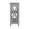 Bush Key West Tall 2 Shelf Bookcase Cape Cod Gray - KWB124CG-03