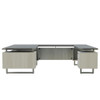 Mayline Safco Mirella U-Shaped Desk Package Stone Gray - MRUSBF7236SGY