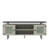 Safco Mayline Mirella Low Wall Cabinet Glass Doors Stone Gray - MRLWCGDSGY