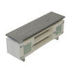 Safco Mayline Mirella Low Wall Cabinet Glass Doors Stone Gray - MRLWCGDSGY
