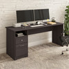 Bush Furniture Cabot 72W Computer Desk with Drawers Heather Gray - WC31772