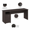 Bush Furniture Cabot 72W Computer Desk with Drawers Heather Gray - WC31772