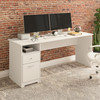 Bush Furniture Cabot 72W Computer Desk with Drawers White - WC31972