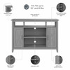 Bush Furniture Key West Tall TV Stand for 55 Inch TV Cape Cod Gray - KWV148CG-03