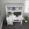 Bush Furniture Key West 48W Small Computer Desk with Hutch - KWD248WT-03