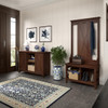 Bush Furniture Key West Entryway Storage Set with Hall Tree, Shoe Bench and 2 Door Cabinet -KWS054BC