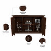 Bush Furniture Key West Entryway Storage Set with Hall Tree, Shoe Bench and 2 Door Cabinet -KWS054BC