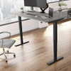 Move 40 Series by Bush Business Furniture 72W x 30D Height Adjustable Standing Desk Platinum Gray / Black - M4S7230PGBK