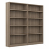 Bush Universal Bookcases Collection 5 Shelf Bookcase Set of 2 Ash Gray - UB003AG