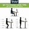 Move 40 Series by Bush Business Furniture 48W x 24D Height Adjustable Standing Desk Mocha Cherry - M4S4824MRBK