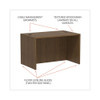 Alera Valencia Collection Straight Front Desk Shell 48" Walnut Finish - VA214830WA