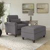 Bush Furniture Accent Chair with Ottoman Set - HDN010FGH