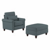 Bush Furniture Accent Chair with Ottoman Set - HDN010TBH