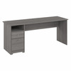 Bush Furniture 72W Single Pedestal Desk Modern Gray - WC31372