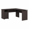 Bush Furniture Cabot Collection 60W L Shaped Computer Desk with Drawers Heather Gray - CAB043HRG