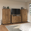 Bush Furniture Somerset Armoire Cabinets and Media Chest Fresh Walnut - SET038FW