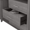 Bush Furniture Somerset Armoire Cabinets and Media Chest Platinum Gray - SET038PG