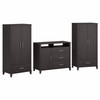 Bush Furniture Somerset Armoire Cabinets and Media Chest Storm Gray - SET038SG