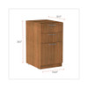 Alera Valencia Series Full Pedestal Box/Box/File, Legal/Letter, Walnut - VA532822WA
