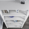 Bush Furniture Key West 5 Shelf Bookcase Set in White - KWS046WT