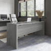 Bush Business Furniture Echo by Kathy Ireland 72W Credenza Desk Modern Gray - KI60410-03
