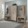 Bush Furniture Key West Tall Storage Cabinet In Washed Gray - KWS266WG-03