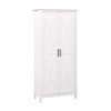 Bush Furniture Key West Tall Storage Cabinet In Pure White Oak - KWS266WT-03