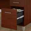 Bush Furniture Somerset 72W L Shaped Desk w Hutch and Lateral File Cabinet Hansen Cherry - SET009HC