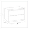 Alera Two-Drawer Lateral File Cabinet Light Gray - LF3029LG