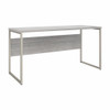 Bush Furniture Hybrid 60W x 30D Computer Table Desk In Platinum Gray - HYD360PG