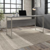 Bush Furniture Hybrid 60W x 30D Computer Table Desk In Platinum Gray - HYD360PG