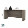 Bush Business Furniture Studio C Credenza Desk 72" Modern Hickory - SCD372MH-Z