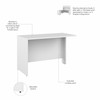 Bush Business Furniture Studio C 48W Desk Return In White - SCR148WH