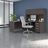 Bush Business Furniture Studio C 72W L-Shaped Desk with Hutch and 3 Drawer Mobile File Cabinet In Storm Gray - STC069SGSU