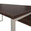 Bush Business Furniture Hybrid 60W x 30D L Shaped Table Desk In Black Walnut  - HYB027BW